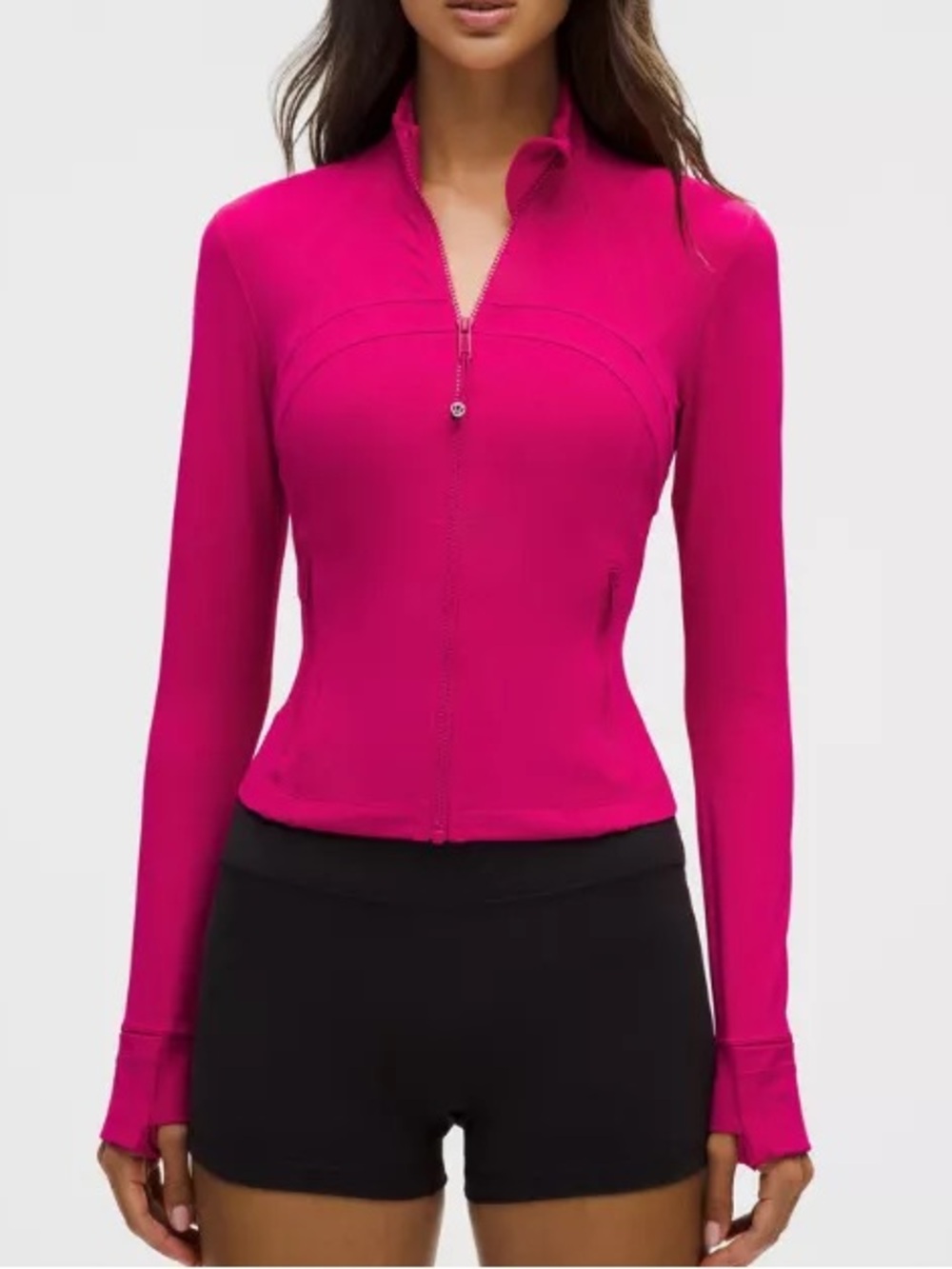 Lululemon Define Jacket Pink Full Zip Athletic Yoga Jacket Size 12